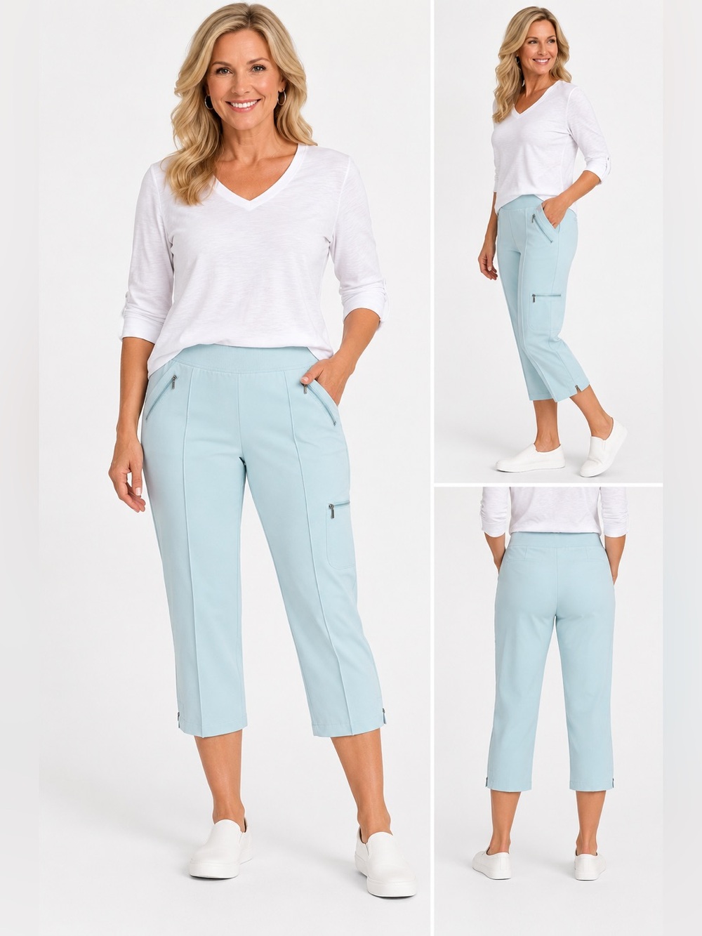 Chicos Zenergy cropped pants size 6 Chicos 0